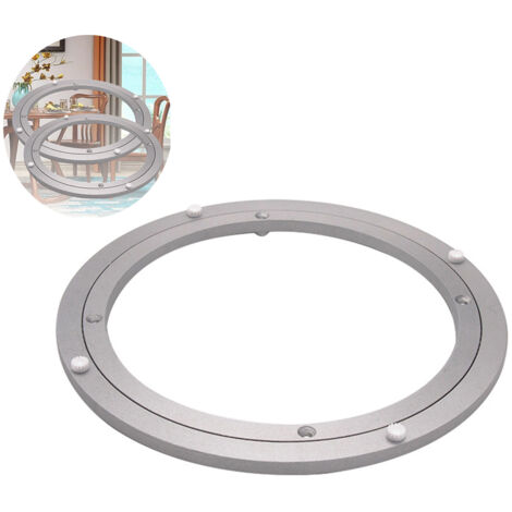 CSPARKV 8-Zoll-Plattenspieler aus Aluminium, robuster Lazy-Susan-Plattenspieler, Drehlager-Plattenspieler, eleganter runder Esstisch