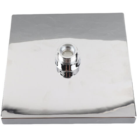 8-Zoll-Vierkant-LED-Duschkopf mit automatischem Farbwechsel, wasserdruckbetrieben, aus metallischem ABS