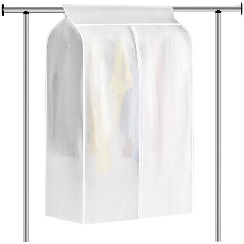 80 50 120cm Housse de Vetement Penderie, Housse Vêtements Transparent Anti Mite, Housse de Vêtements Anti-Poussière, Housse Penderie, pour