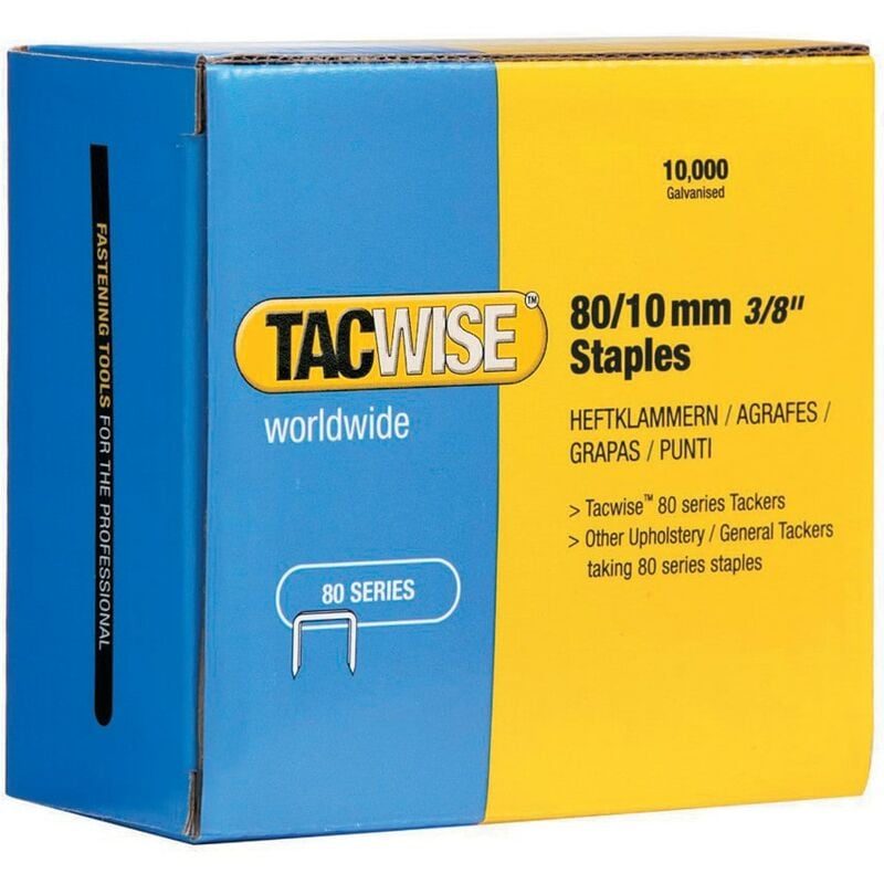 Tacwise - 80/8mm Staples (Box-10000)