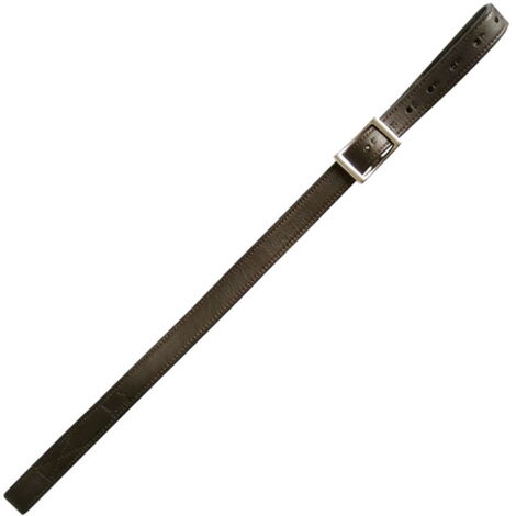 80 cm, Marron: Etriers de dressage en cuir et nylon avec T-lock