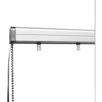 80 cm x 0 cm(L x H) - Rail pour Lamelles Verticales Ouverture Latérale - Gris alu