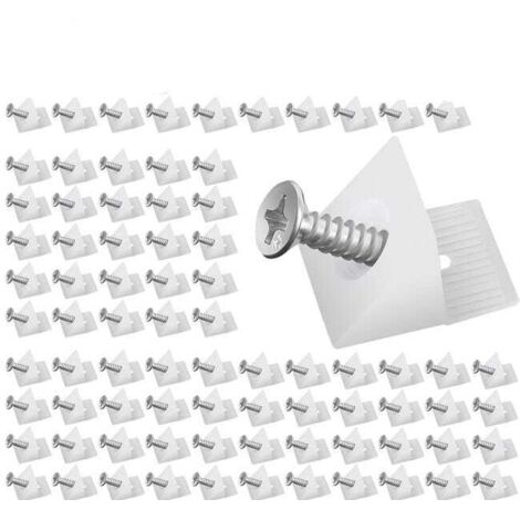 80 cuñas de plástico para cajones, conectores estabilizadores traseros, conectores inferiores para cajones (con tornillos)