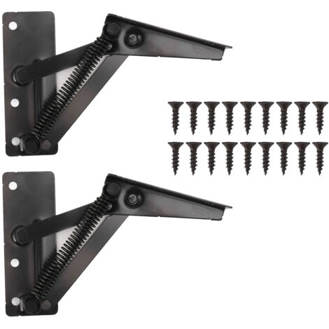 80 Degrees Shear Hinge Cold Rolled Steel Foldable Upturned Support Hinge for Cabinet Doors Bed Sofa