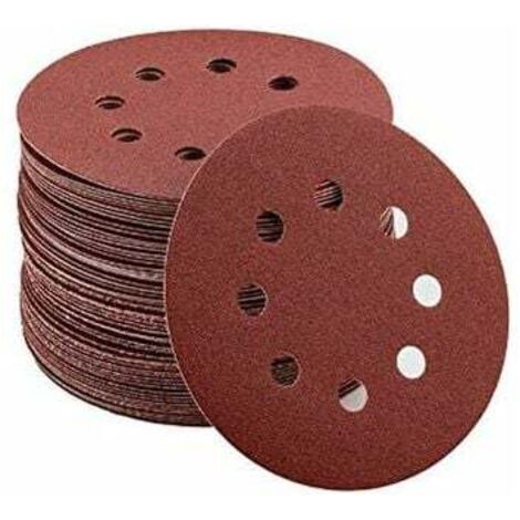 80 dischi abrasivi grana 40/80/120/240/320/400/600/800, dimensioni 125 mm, ideali per levigatura/lucidatura/rimozione della ruggine.