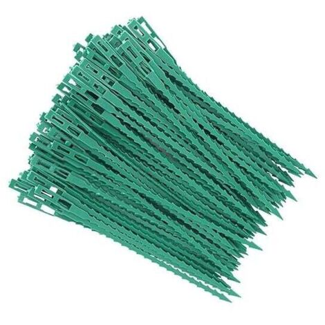 80 estacas para tomateras, soportes ajustables para plantas y bridas de plástico para jardinería y bricolaje.