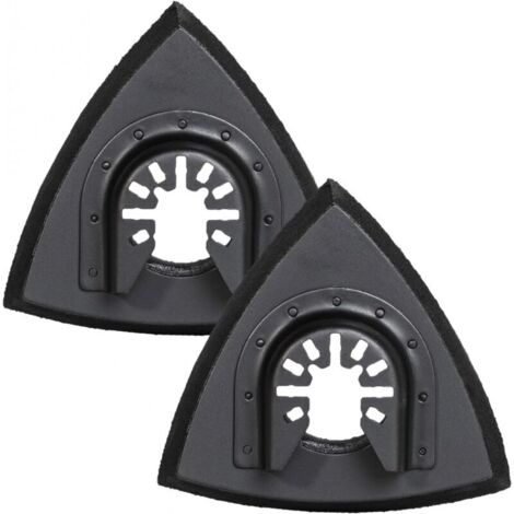 80 mm dreieckige Schleifpads – oszillierendes Multifunktions-Schleifpad zum Holzschleifen, 2 Stück