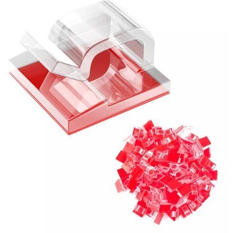80 Pièces Clips de Câble Extérieurs Auto-Adhésifs, Transparent Plastique Accroche Cable, Organisateur de Cordon Clips, Support de Fil pour Guirlande Lumineuse, Réseau Ligne TV, Bureau, Maison
