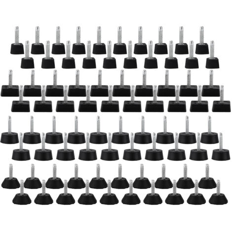 80 Pièces Embouts Talons TPU Polyuréthane Anti-Bruit Confortables pour Réparation Chaussures