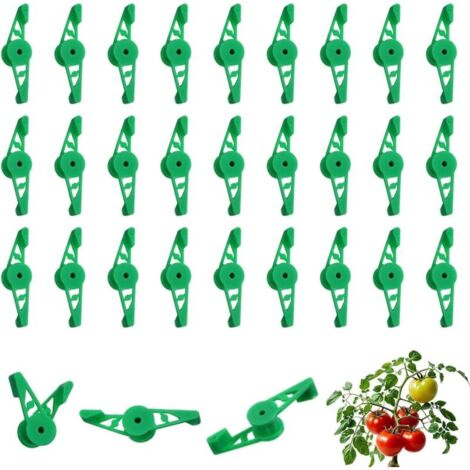 80-teiliges Pflanzenbiegeset, 360 Grad verstellbarer Astbieger, Pflanzenstützclips, Pflanzenbefestigungsclips, Kletterpflanzenclips, schonende Stängelstützclips