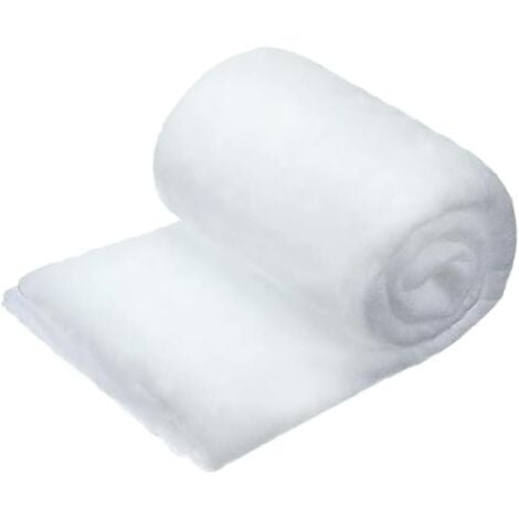 GABRIELLE 80 x 240cm Fausse Neige Decoration Noel, Neige Artificielle Décorative Fausse Neige Decoration, Tapis de Neige Artificielle Convient pour Décoration Sapin de Noe, Décoration Hivernale Village de Noël