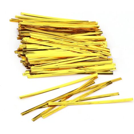 800 attaches métalliques de 10 cm pour sachets de bonbons, sachets de café,