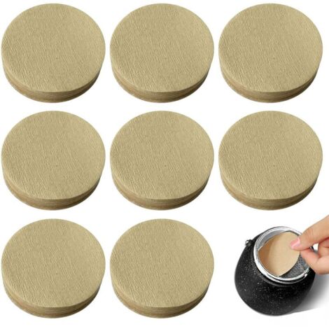 800 feuilles de filtre à café, feuilles de filtre à café rondes de 64 mm,naturelles et non blanchies