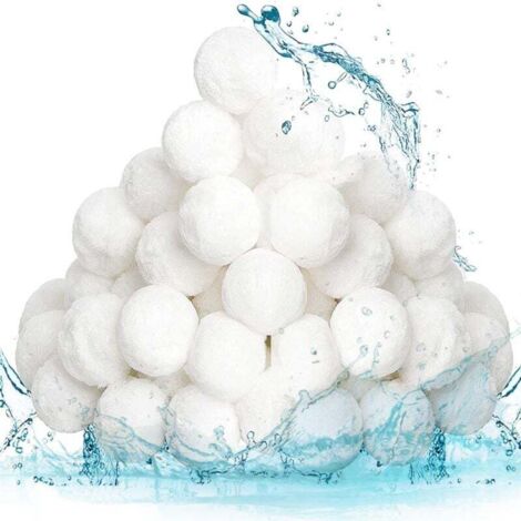 800 g 30–50 mm wiederverwendbare Pool-Filterbälle, Alternative zu Pool-Filtersand, geeignet für die Poolfiltration