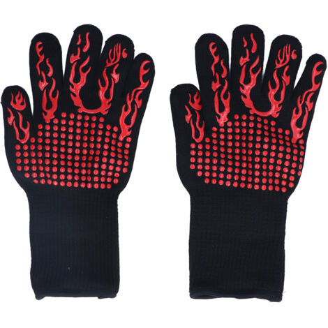 800 ℃ Heat Resistant Gloves Washable Insulation Fireproof Gloves for Outdoor BBQ Grilling