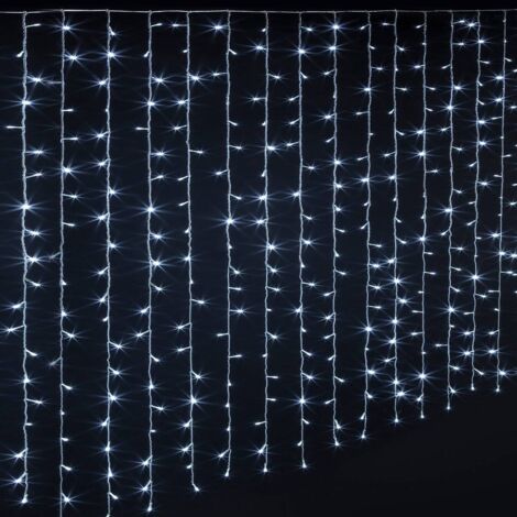 800 LED 4m luz de fachada con temporizador blanco frío al aire libre - Feeric lights & christmas
