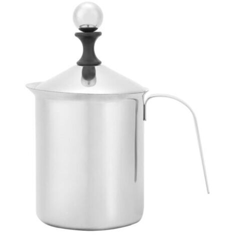 800 ml Milchkännchen aus Edelstahl – Ein langlebiger und ergonomischer Milchaufschäumer für Kaffee und Cappuccino, ideal für den privaten oder professionellen Gebrauch.