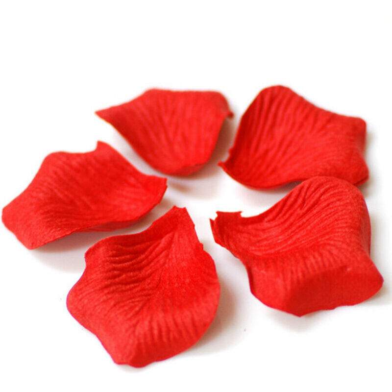 800 pièces Pétales de Rouges Artificiels, Petale Rouge, Petale de Rose - Mariage, Saint Valentin, Centre de Table, Anniversaire, Ambiance