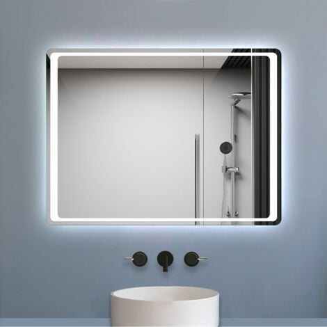 Illuminated LED Bathroom Mirror Light Infrared Sensor + Demister - Biubiubath