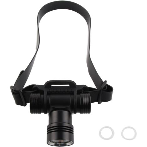 8000 Lumen, IPX8 wasserdichte Taucherstirnlampe, 100 m gelbes Licht, Amphibien-Aluminiumlegierung zum Unterwasserschwimmen