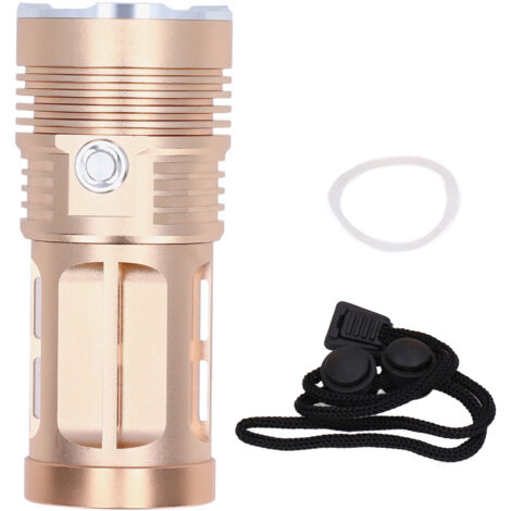 8000-Lumen-LED-Taschenlampe mit Zoomfunktion, tragbares Gehäuse aus Aluminiumlegierung mit Schutzfunktion