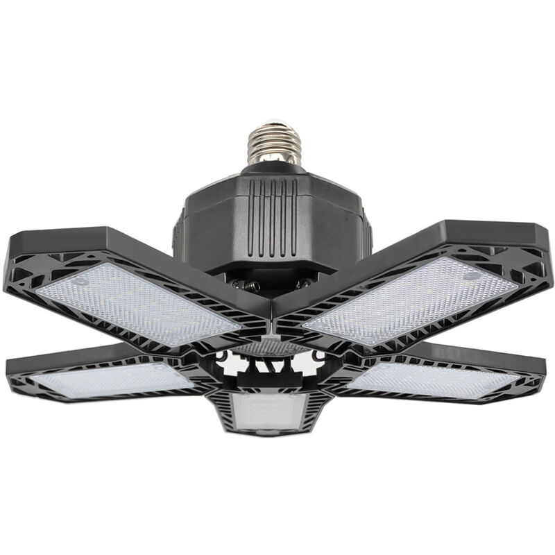 

8000LM Luz LED brillante para garaje, 6 paneles luminosos, luz de techo para garaje, luz LED deformable para garaje, iluminacion de garaje de 80 W