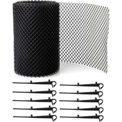 80018CM Dachrinnenschutzgitter mit 15 Clips