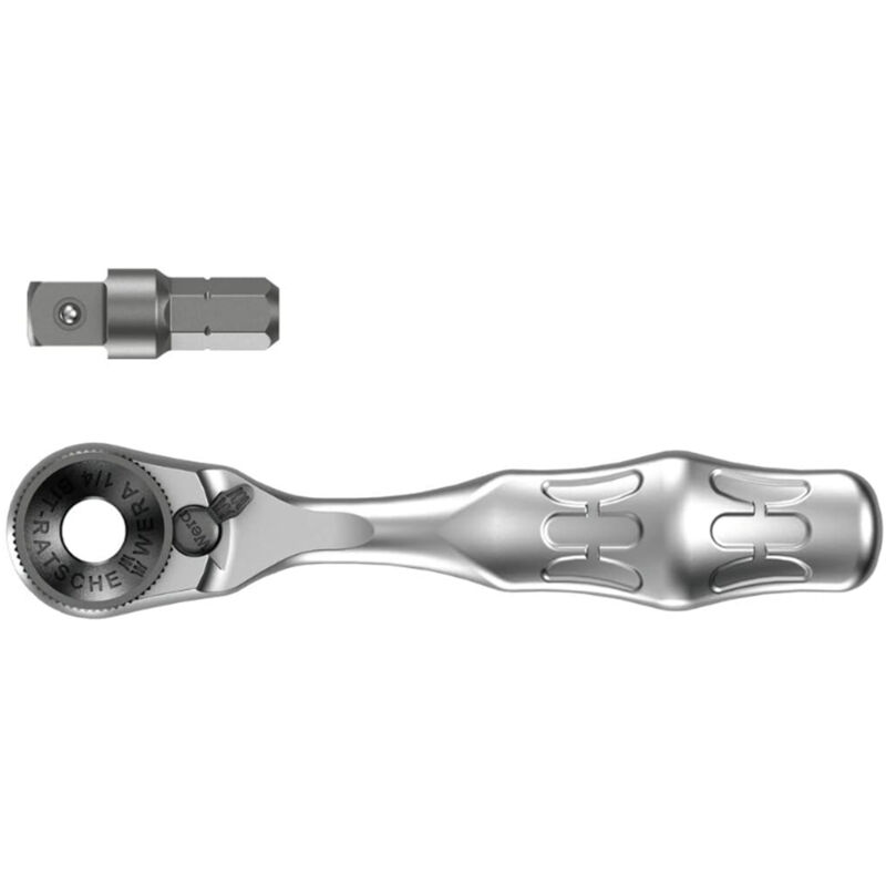 Wera 05073230001 - 8001 A Zyklop Mini 1 Bit Ratchet ¼inch SB with ¼inch drive