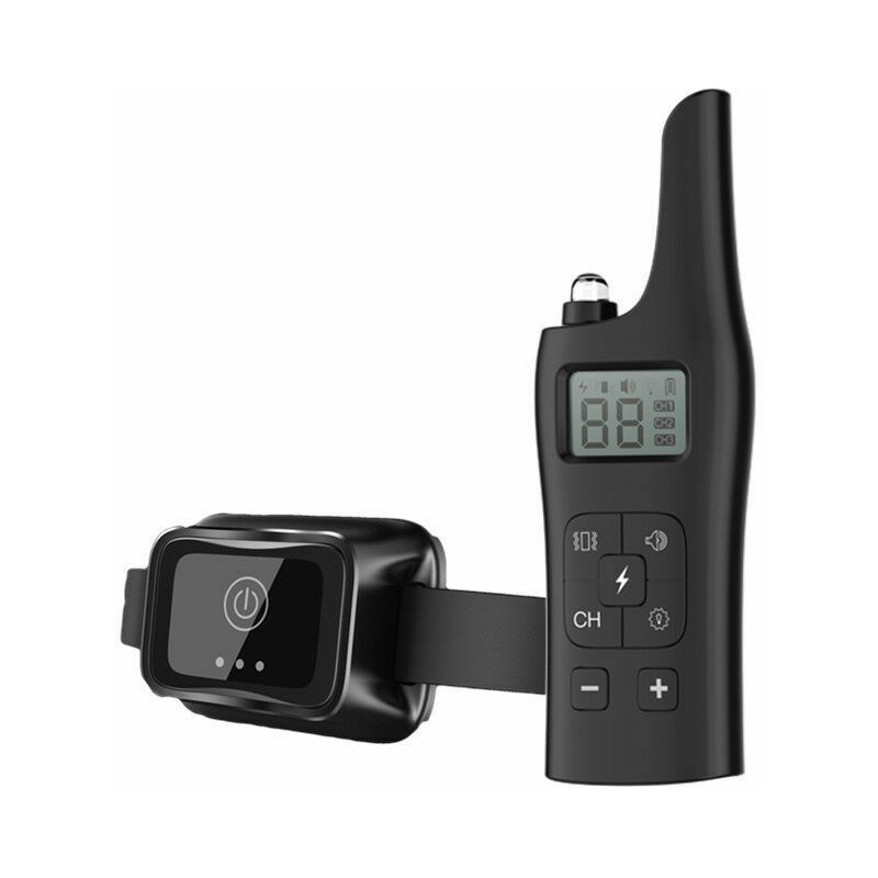 Lucky-88 - Collier de dressage pour chien 800M, collier électrique étanche avec télécommande, bip, Vibration, choc et collier électrique léger