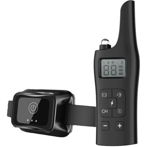 800m Remote Control Dog Training Collar, RGHS IP67 Waterproof Rechargeable Anti-Bark Collar with Vibration and Sound for Small/Medium/Large Dogs YMYNY