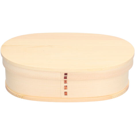 800ml Wooden Food Container Portable Bento Lunch Box Kids Lunch Container for Travel Office Camping Picnic