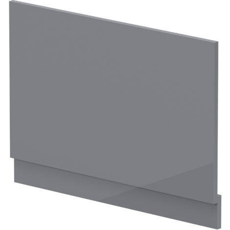 800mm Bath MDF End Panel & Plinth - Gloss Cloud Grey