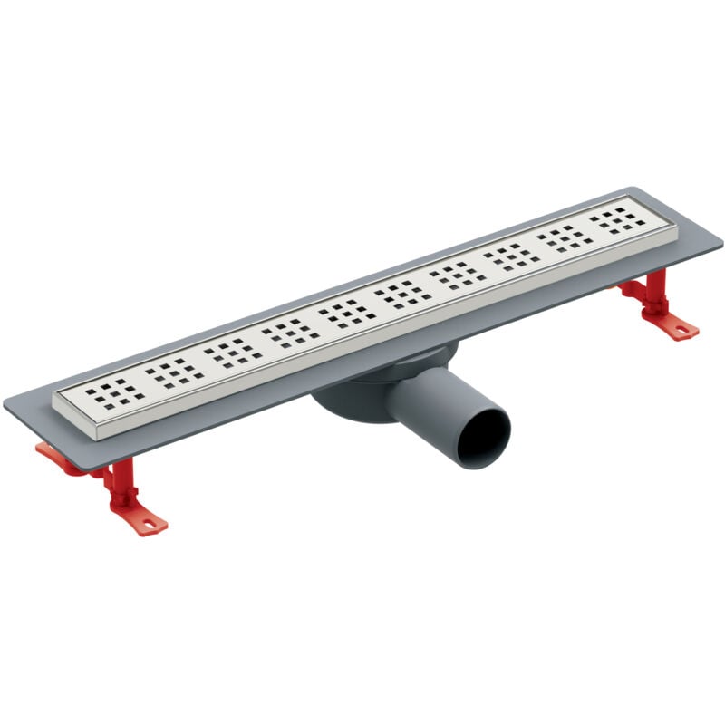 Tycner - 800mm Entrer Salle de Bains Sol Linéaire Douche Acier Perforé Drain Canal