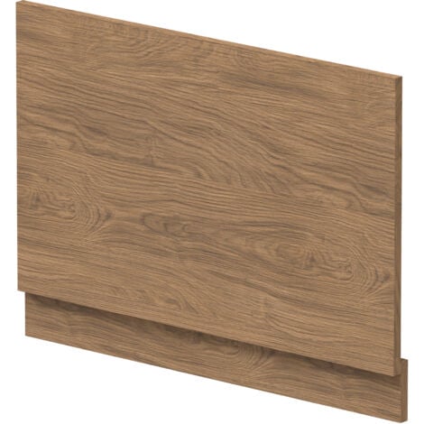 800mm Straight Bath End Panel and Plinth - Antique Oak