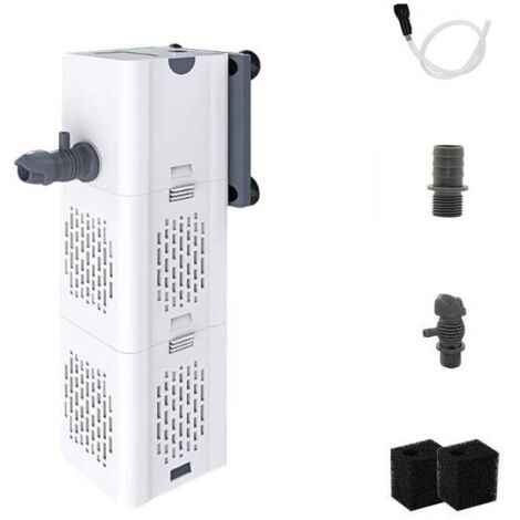 80–250 l Aquarium, integrierter Filter, 15 W, Durchflussrate 1000 l/h, eingebaute Filterpumpe mit Filterschwamm, MUMU