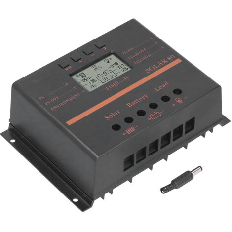 80A 12V/24V PWM-Solarladeregler mit USB-Anschluss – Photovoltaik-Regler für Zuhause und Camping