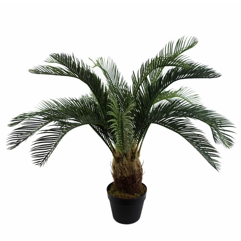 Leaf 80cm Artificial Tropical Cycas Palm Plant