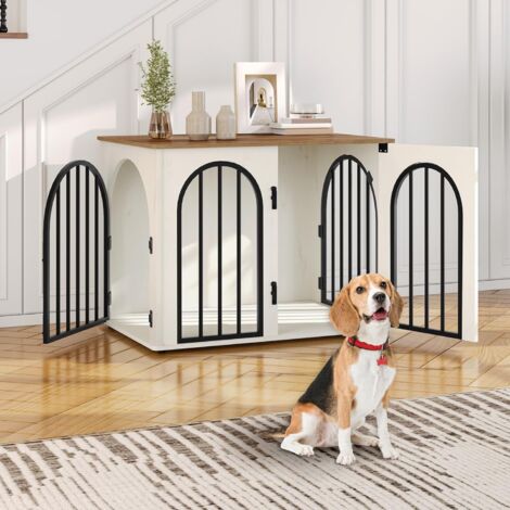 80cm Cage pour Chiens,  Niche Moderne pour Chiens Intérieur