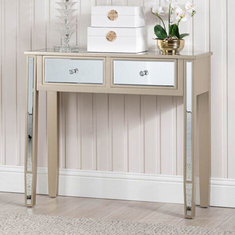 80cm Slim 2 Drawers Console Table for Hallway Furniture, Wooden Dressing Table