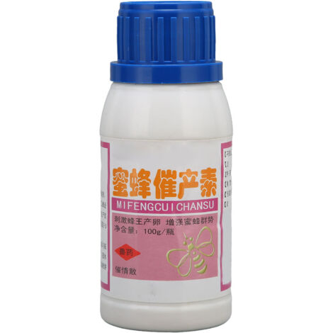 80g Oxytocine pour Abeilles Reine - Stimulant de Ponte Apicole, Nutriments et Médicament Apicole pour Élevage
