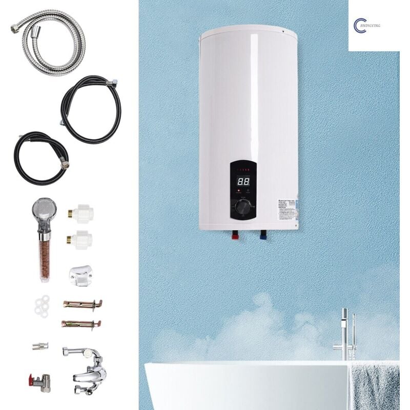 Senderpick - 50l stockage électrique d'eau chaude stockage douche chauffe - eau chaudière 2000w