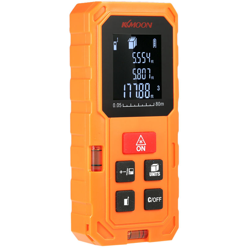80M Digitale Laser-Entfernungsmesser 20 Satze Von Daten Ohne Batterie Sendungen Orange Abschnitt Gespeichert Werden,