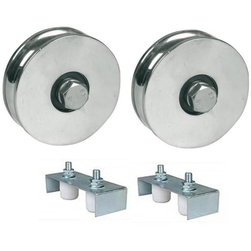 80mm R-groove wheel with 2 BB