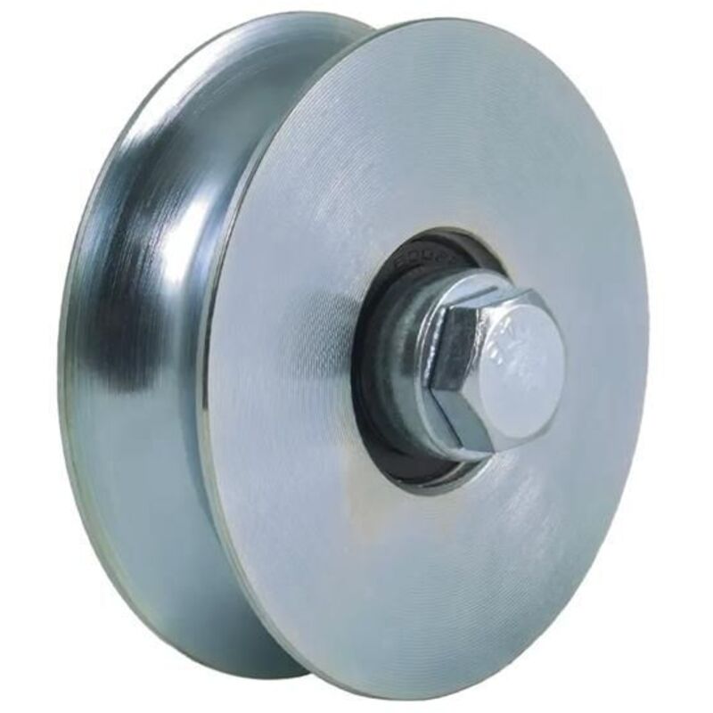 80mm round groove wheel with two ball bearings groove wheel for gate