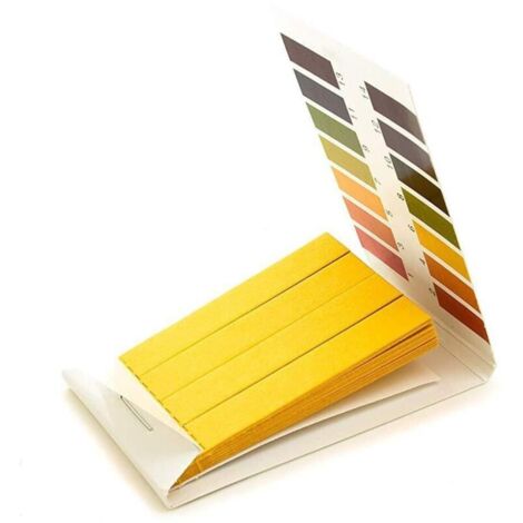 80pcs Bandelette pH, Bandelettes de Test de valeur pH, plage de mesure 1-14, papier de test tournesol pour la aquariums salive Eau Test de sol
