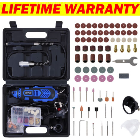 80PCS Rotary Tool Kit with Accessory Set & Storage Case, Variable Speed for DIY, Woodwork & Hobby Craft, Dremel Compatible