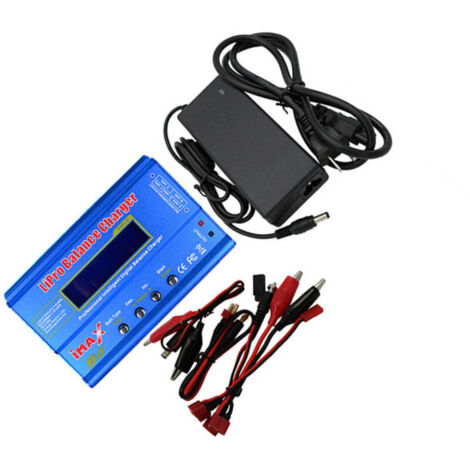 80W Balancer-Ladegerät/Entlader für LiPo/Li-ION/LiFe (1-6S), NiMH/NiCd (1-15S) Akkus, RC Hobby LED Balancer-Ladegerät mit Netzteil (2A 20V)