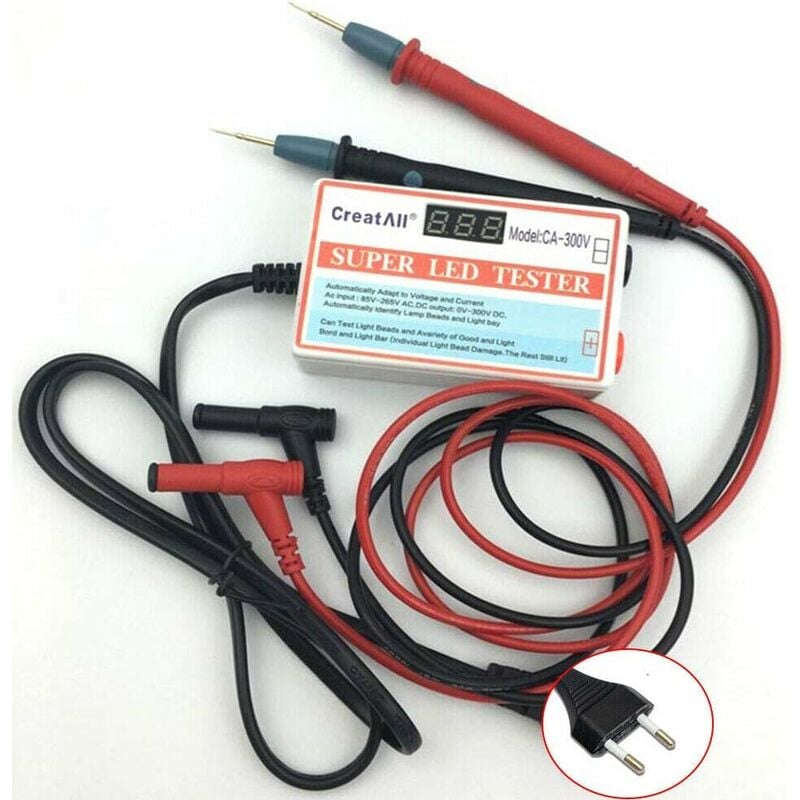 Gojoy - Testeur de rétroéclairage tv lcd led, réglage du Courant et de la Tension Outil de Maintenance de Sortie 0-300 v, avec Une Paire de sondes de