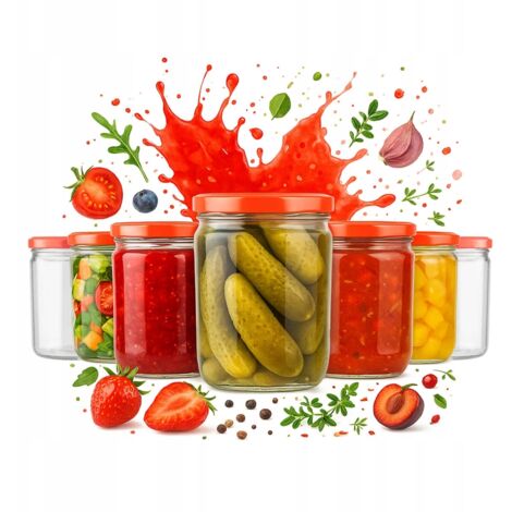 80x Lunchglas 440 ml Marmelade, Fleisch, Honig, Pastete