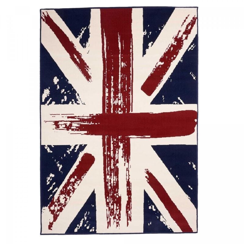 Unamourdetapis - Tapis enfant tissé 120x170 rouge rectangle AF1 u.j.cintage